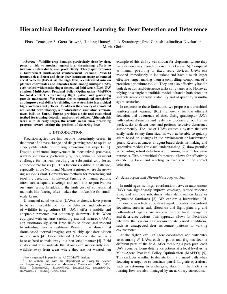 First page of Hierarchical RL paper