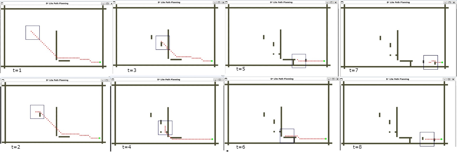 A D* Lite incremental path planning